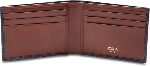Vista 3 de Bosca Vinatge Croco - Cartera pequeña plegable CrocoMarrón Oscuro Vinatge Croco - Cartera plegable pequeña