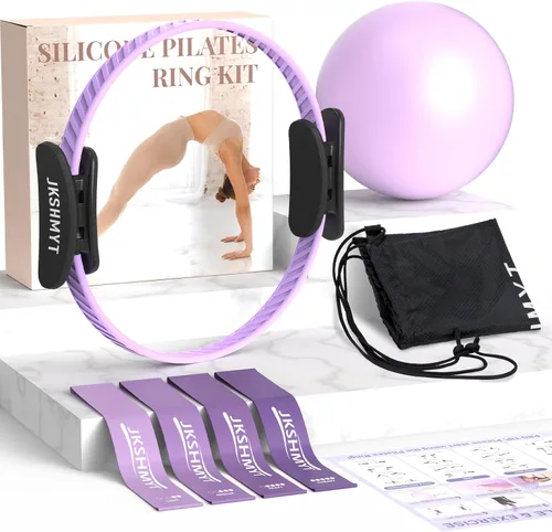 Vista 13 de JKSHMYT Pilates Ring, 14.5 inch Magic Circle Pilates Equipment