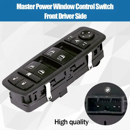 Vista 5 de Interruptor de control de elevalunas eléctrico maestro para el lado del conductor delantero para Jeep Grand Cherokee 2014-2018, sustituye a