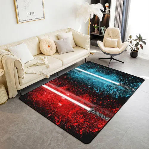 Vista 12 de Alfombra decorativa de 4 x 5 pies con diseño de cerdo y pollo y perro, alfombra de sala de estar de animales de granja para decoración rústica
