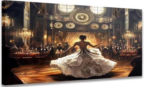 Vista 10 de Arte de pared mecánico floral para mujer, arte de pared de metal steampunk, retrato de diosa de diosa, impresión en lienzo vintage, escultura