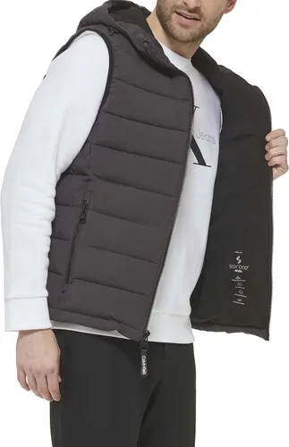 Vista 6 de Calvin Klein Mens Lightweight Hooded Puffer Vest