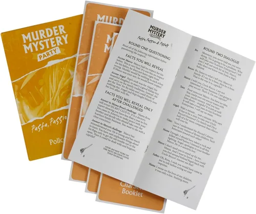 Vista 4 de Juego de mesa Murder Mystery Party Pasta, Passion & Pistols