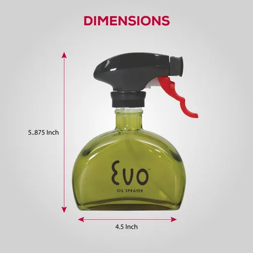 Vista 8 de Evo botella pulverizadora de aceite, sin aerosol, para aceites de oliva de cocina