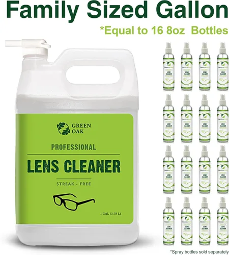 Vista 3 de Green Oak Recambio de limpiador de lentes profesional para lentes, lo mejor para anteojos, cámaras y lentes, limpia de forma segura las huellas