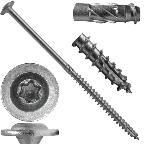Vista 74 de Jake Sales Tornillo de retraso de construcción #14 x 1 - Tornillo de retraso estructural resistente con accionamiento Torx/Star Drive