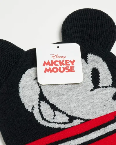 Vista 6 de Disney Conjunto de gorro de invierno de Mickey Mouse y 2 pares de guantes o guantes (edad 2-7)
