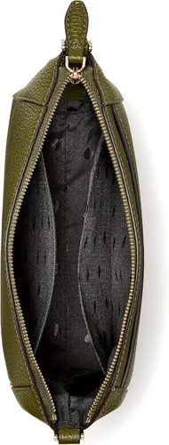 Vista 4 de Kate Spade Monica - Bolso cruzado de piel con guijarros, Verde Encantado