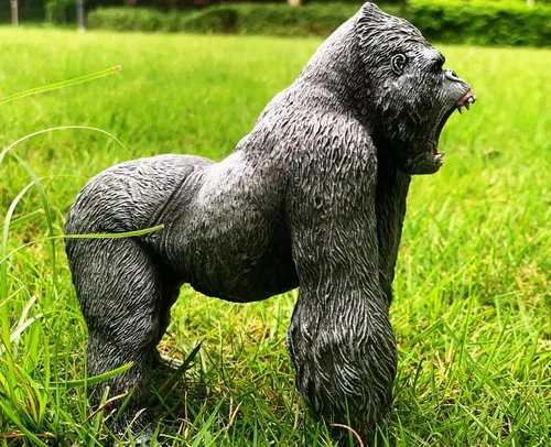 Vista 5 de Gorilla Toys Figura de acción Rampage Gorilla Fight Mode Ape - Figuras sólidas de animales salvajes para juegos de rol, juguete para contar historias