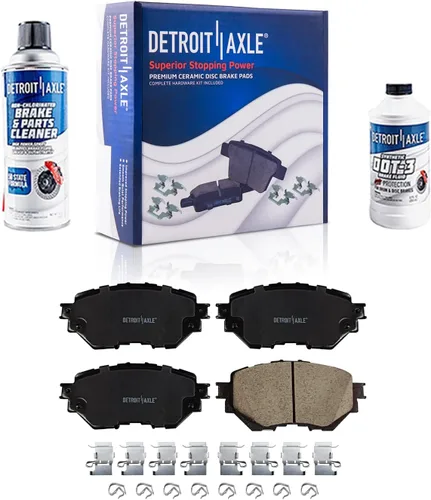 Vista 137 de Detroit Axle - Pastillas de freno traseras para Toyota Prius 2012-2015 Prius Plug-In 2017-2018 Corolla iM 2016 Sion iM 2011-2017 Lexus CT200h