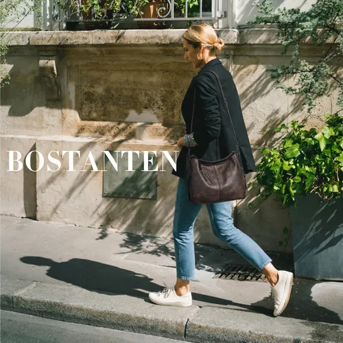 Vista 2 de BOSTANTEN Bolsos para mujer, bolsos de cuero de diseñador, bolsos hobo bolsos de hombro para mujer, bolsos cruzados con borla
