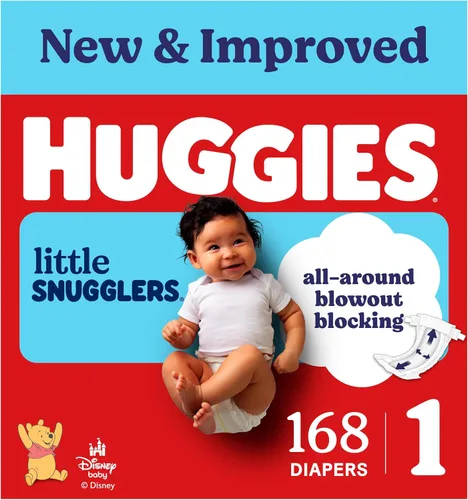 Vista 17 de Huggies Little Snugglers - Pañal para bebé, talla 1, 8 a 14 libras, 34717, 20