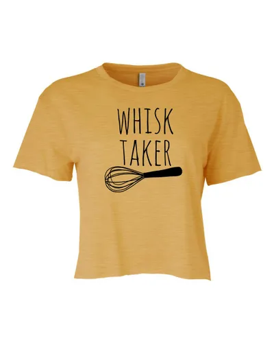 Vista 16 de I Walk The Lime, Cute Women's Screen Printed Crop Tee, Shirts With Sayings, Heather Gray or Gold (S, Heather Gray)