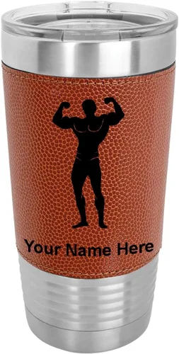 Vista 14 de LaserGram Personalized 20oz Tumbler, Bodybuilder (Baseball Style)