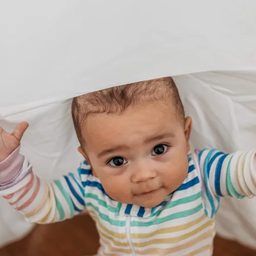 Vista 6 de HonestBaby - Mameluco de algodón orgánico con pies para dormir y jugar