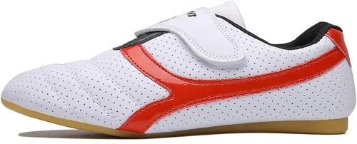 Vista 2 de MSMAX Zapatos de artes marciales para niños, zapatos de Kung Fu Tai Chi, zapatos de boxeo de taekwondo para hombres