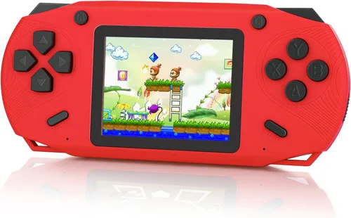 Vista 7 de Juego de mano de 16 bits para niños, reproductor de juegos retro de pantalla grande de 3.0 pulgadas, juegos retro precargados de 200 HD para niños