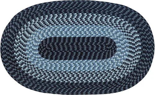 Vista 7 de La colección Better Trends Alpine Braid es una alfombra reversible para interiores duradera y resistente a las manchas 100% polipropileno
