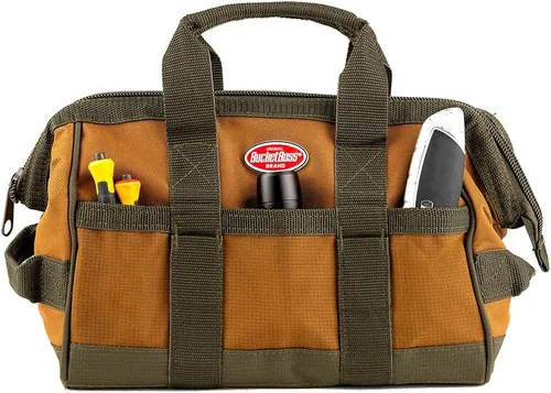 Vista 8 de Bucket Boss - Combo de bolsa de herramientas Gatemouth, bolsas de herramientas - Serie original (60028), marrón