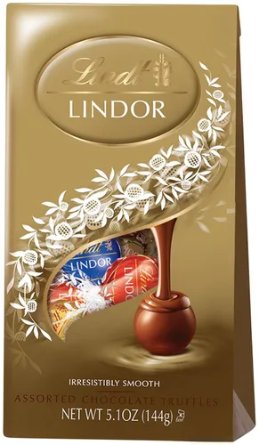 Vista 18 de Lindt Lindor - Trufas de chocolate surtidas de caramelo, bolsa de 15.2 onzas