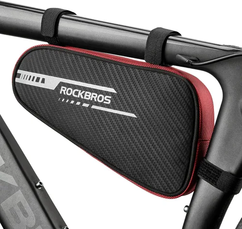 Vista 8 de ROCKBROS Bolsa de bicicleta Bolsa de marco de bicicleta Bolsa de almacenamiento triangular para bicicleta Bolsa de accesorios de bicicleta Paquete