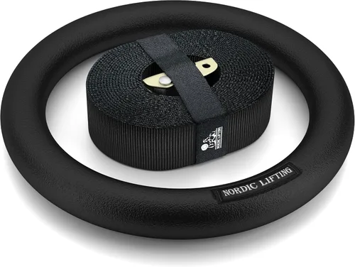 Vista 7 de Nordic Lifting Anillos y correas de gimnasia, resistentes para gimnasia, crossfit y entrenamiento de fitness, el mejor juego olímpico de gimnasio