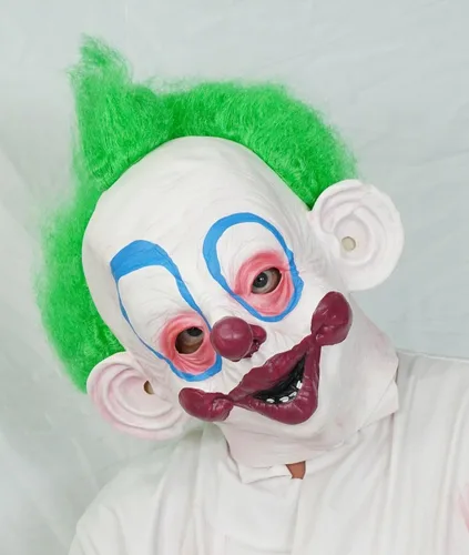 Vista 6 de Acid Tactical Killer Klown from Outer Space Máscara de payaso de Halloween Disfraz de látex SHORTY