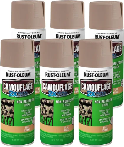 Vista 15 de Rust-Oleum 279176 Camuflaje 2X Ultra Cover Pintura en aerosol, 12 onzas, verde militar