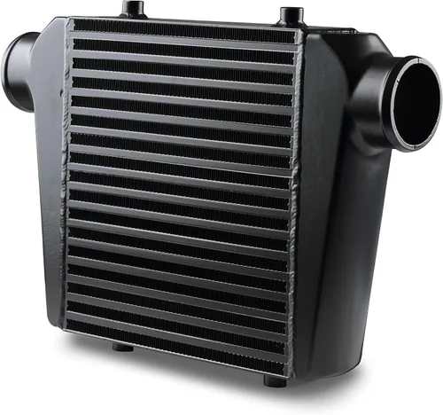 Vista 2 de Frostbite - Intercooler universal de aire a aire, 11 x 12 x 3, color negro