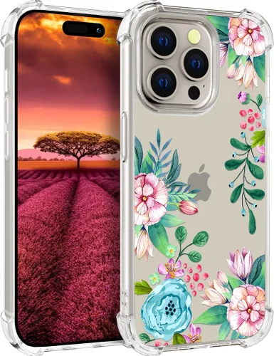 Vista 94 de Funda compatible con iPhone 15, bonita funda transparente para mujer, funda de silicona transparente para teléfono, color negro, tigre poderoso