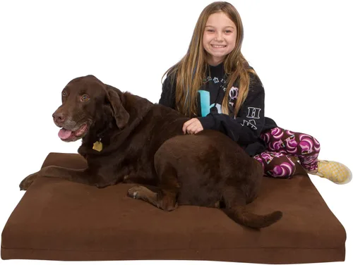 Vista 13 de Cama para perro de espuma ortopédica lavable con memoria de Pet Support Systems, mediana, 34 pulgadas x 22 pulgadas x 4 pulgadas, azul denim