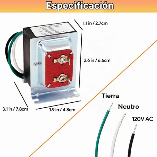 Vista 5 de Transformador de Timbre para Ring Video Doorbell, 16v 30va Transformador de Timbre Cableado Fuente de Alimentación, Compatible con Ring, Nest Hello