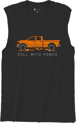 Vista 99 de Tee Hunt Camisetas gráficas y camisetas sin mangas para hombre Roll with Power Pickup Truck