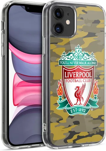 Vista 243 de Head Case Designs Funda de gel con licencia oficial del Liverpool Football Club Away Colourways Crest Camou [protección de grado militar] compatible