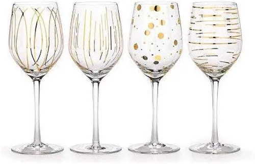Vista 12 de Mikasa, Juego de 4 vasos de cóctel de Martini de cristal de alegría, modelo: 5159319