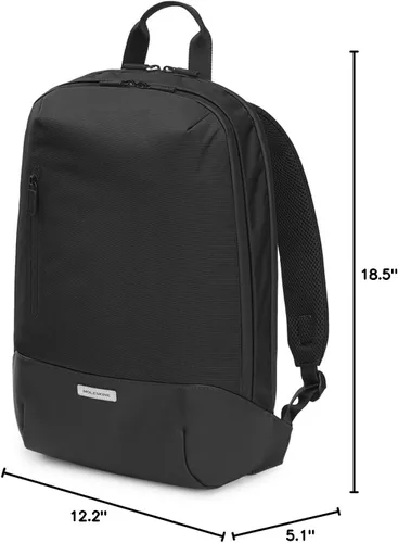 Vista 9 de Moleskine Mochila Metro, almacenamiento para laptop de 15 pulgadas, mochila de negocios, para hombres, mujeres, color negro