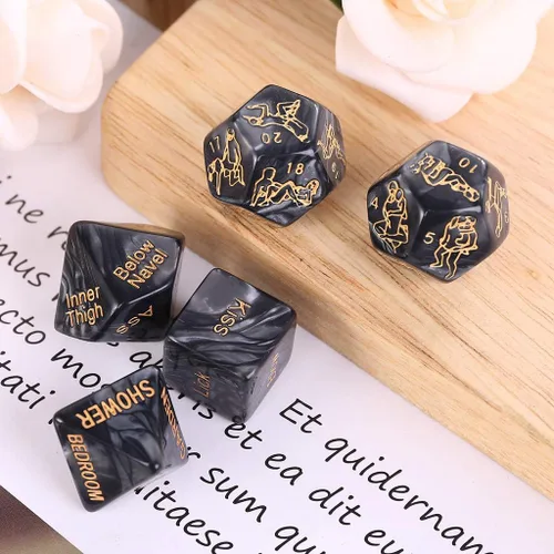 Vista 2 de Dados divertidos para parejas, dados sexuales para juegos de rol con posiciones, juegos de amor, regalo novedoso para recién casados, luna de miel