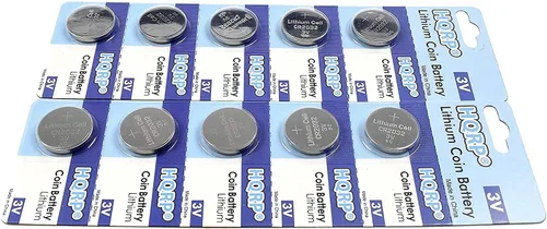 Vista 5 de HQRP Paquete de 50 pilas de litio CR2032 de 3 voltios CR2O32 CR2032L