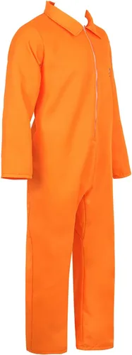 Vista 2 de Lehauya - Disfraz de astronauta para hombre, traje de vuelo del piloto, enterizo de prisionero, para Halloween, disfraces para adultos