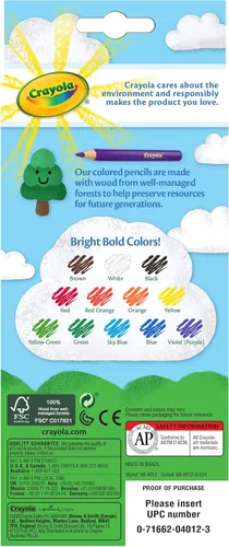 Vista 2 de Crayola Lápices de colores largos de 12