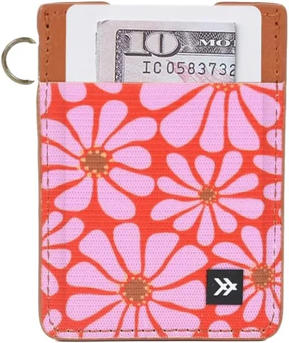 Vista 14 de Thread Wallets Cartera minimalista ultra delgada para tarjetas, Negro, Talla única, Casual