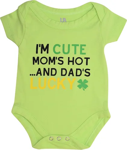 Vista 9 de Baby Boys Girls One Piece Outfit Set Short Sleeve Bodysuit 1ª Pascua