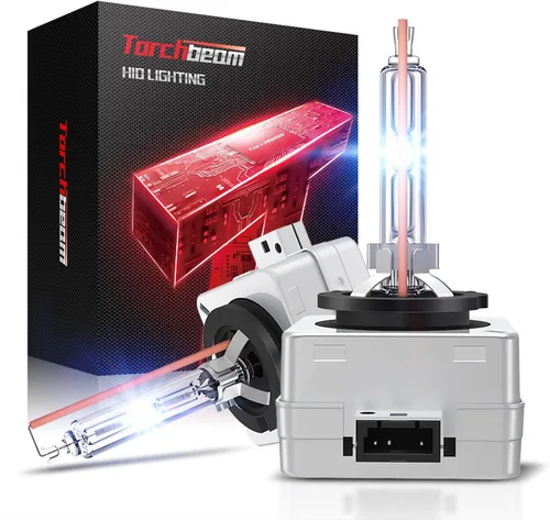 Vista 9 de Torchbeam Bombillas HID D1S, 6000K blanco frío, distancia de iluminación del 150%, bombilla de xenón, diseño IP67 para reemplazar 66144 66140 85140