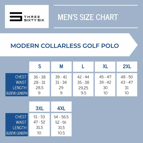 Vista 6 de Three Sixty Six Camisas de golf sin cuello de secado rápido para hombre, polo casual de manga corta, tela elástica