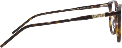 Vista 3 de Gucci GG1157O 006 Havana - Gafas clásicas y vintage para hombre, La Habana Transparente La Habana