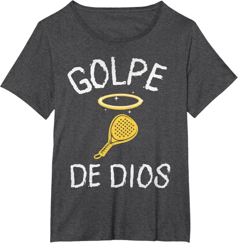 Vista 26 de Golpe De Dios Padel Player Sport in Spanish En Espanol Men's T-Shirt