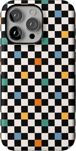 Vista 88 de Funda Casely para iPhone 15 Pro Max Todas las sonrisas Adhesivo de cara sonriente Compatible con MagSafe Diseño protector audaz