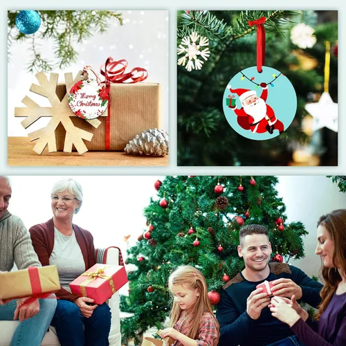 Vista 6 de Adorno de Navidad personalizado para familia, adorno de calcetín de Navidad, adorno familiar para nietos, adorno de Navidad familiar 2023