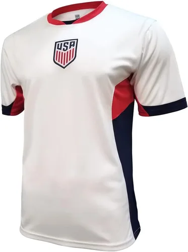 Vista 5 de U.S. Soccer USMNT Adult Soccer Game Day Jersey-Inspired Shirt - Legend