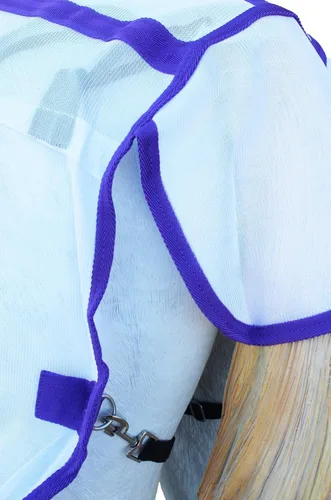 Vista 3 de CHALLENGER 66" Caballo Malla Ligero Verano FlySheet Spring Airflow 73407B Dorado/Morado (WHITE PURPLE)